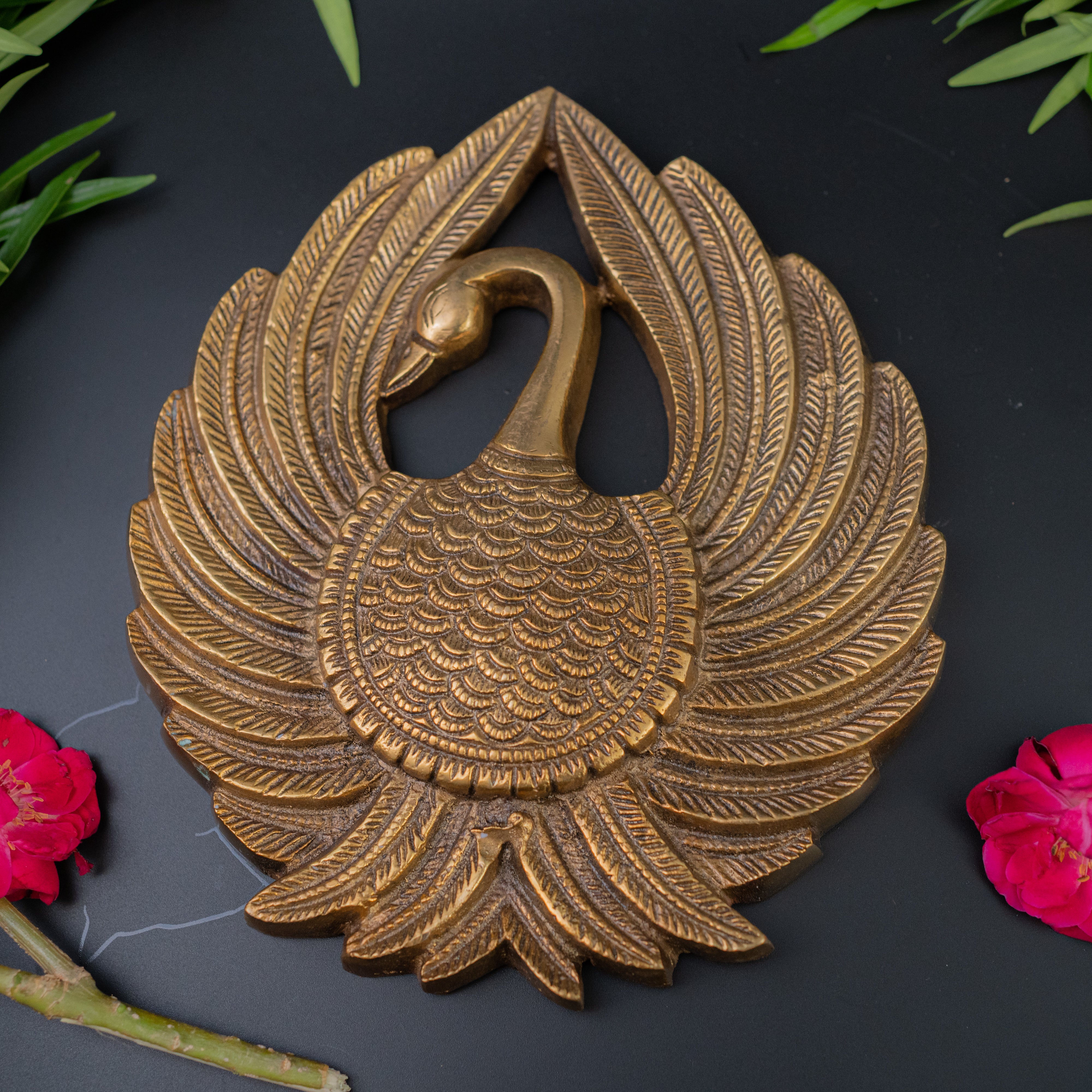 Brass peacock Wall hanging