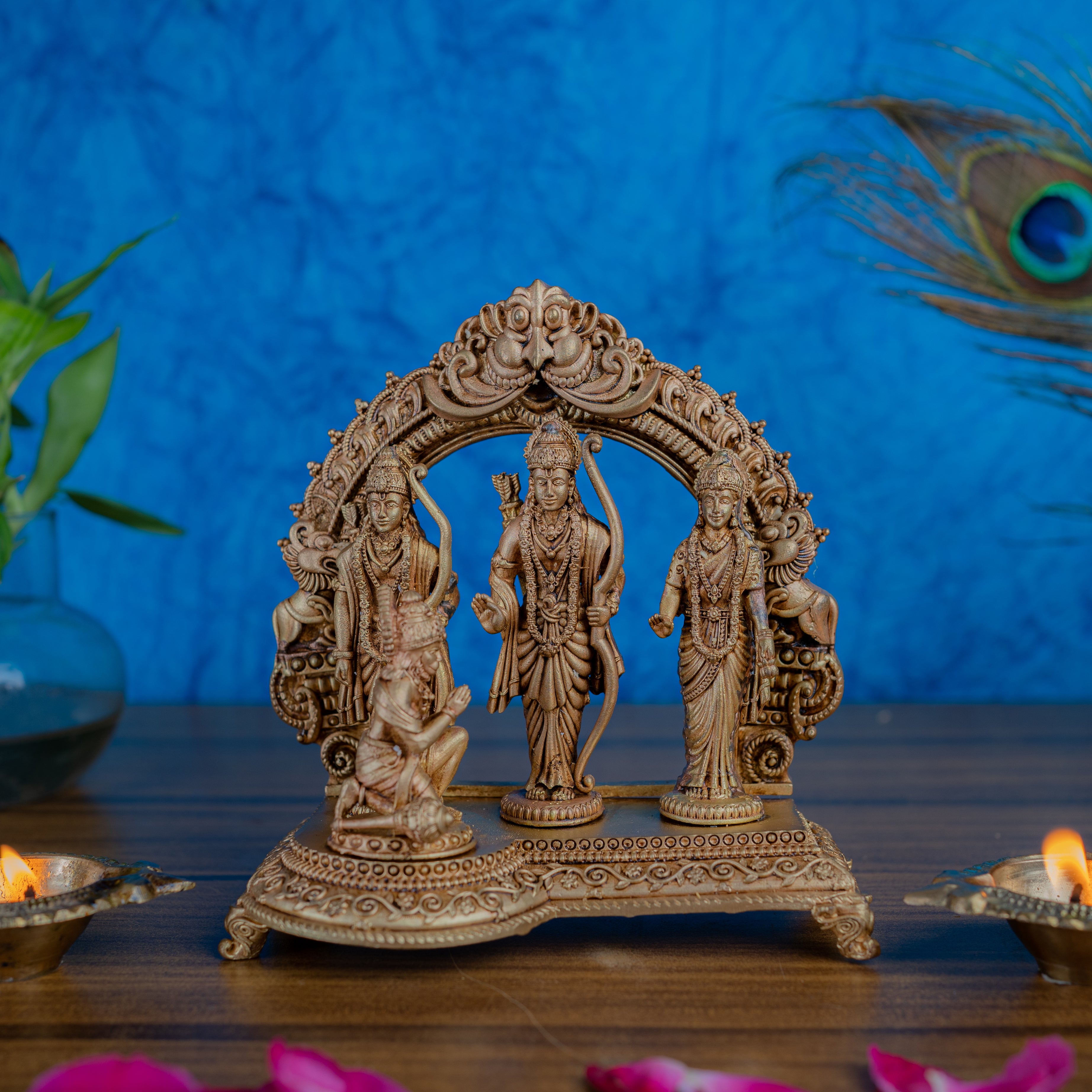 Brass  Ram Darbar - 6" Height