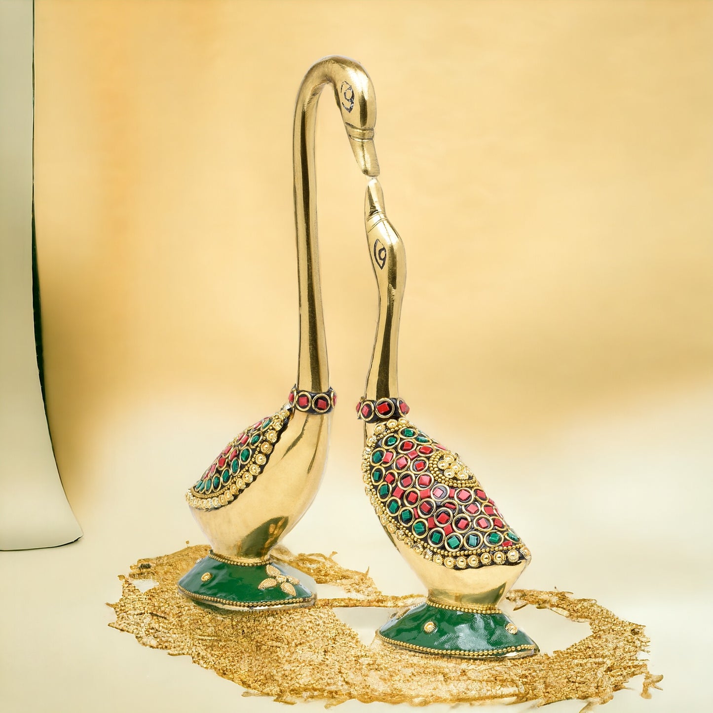 Brass Swan Pair Handicraft