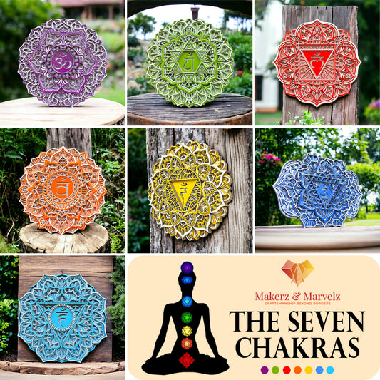 Immerse Yourself in Vibrant Harmony – Chakra Mandala Set (7 Mandalas)