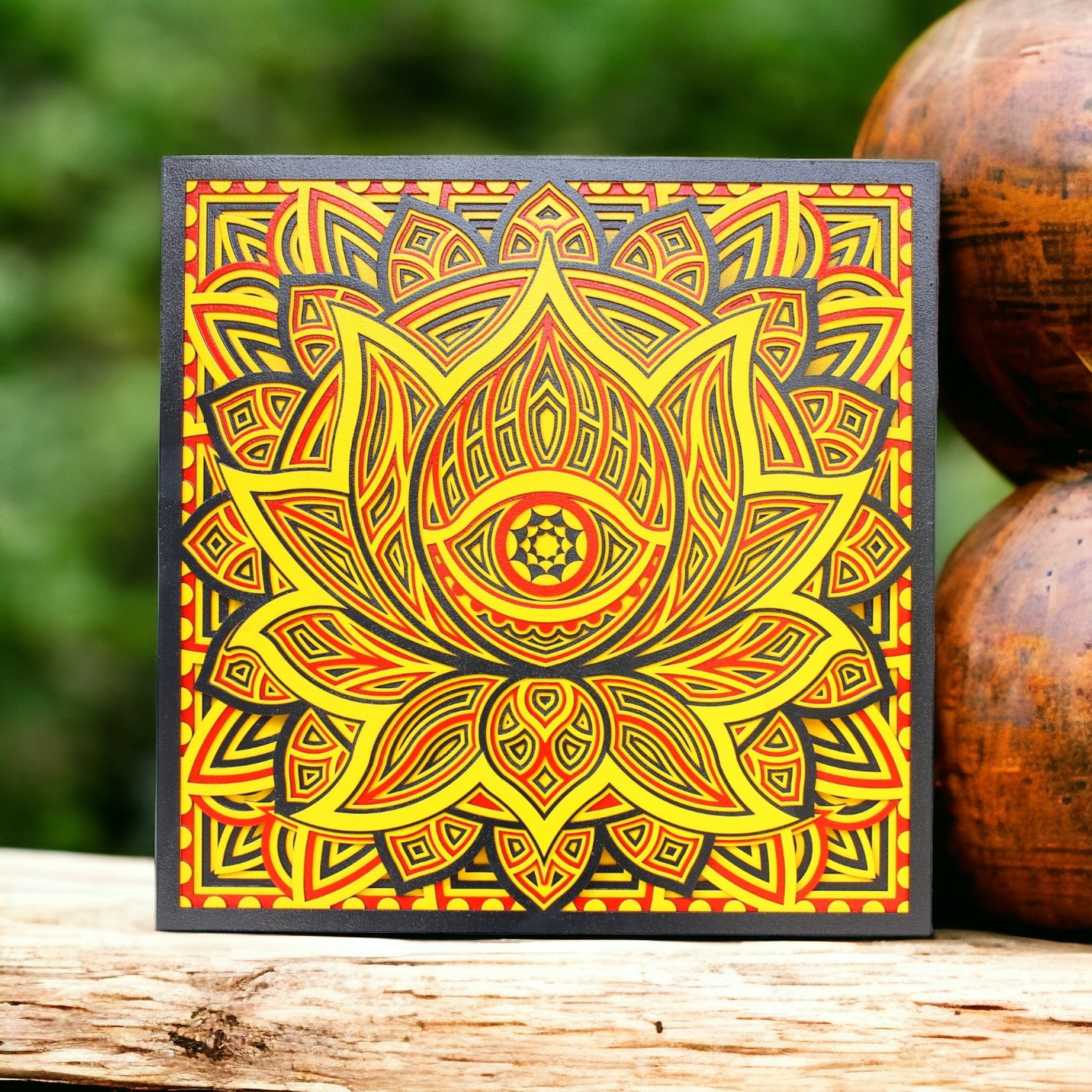 Evil Eye Lotus Square - 9 Layers